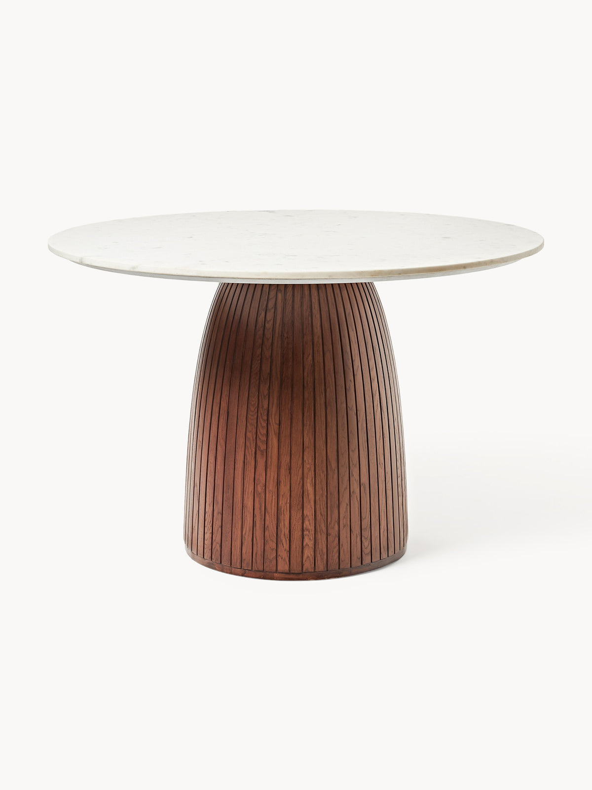 Nelquil Round Dining Table with Marble Tabletop, Ø 115 cm