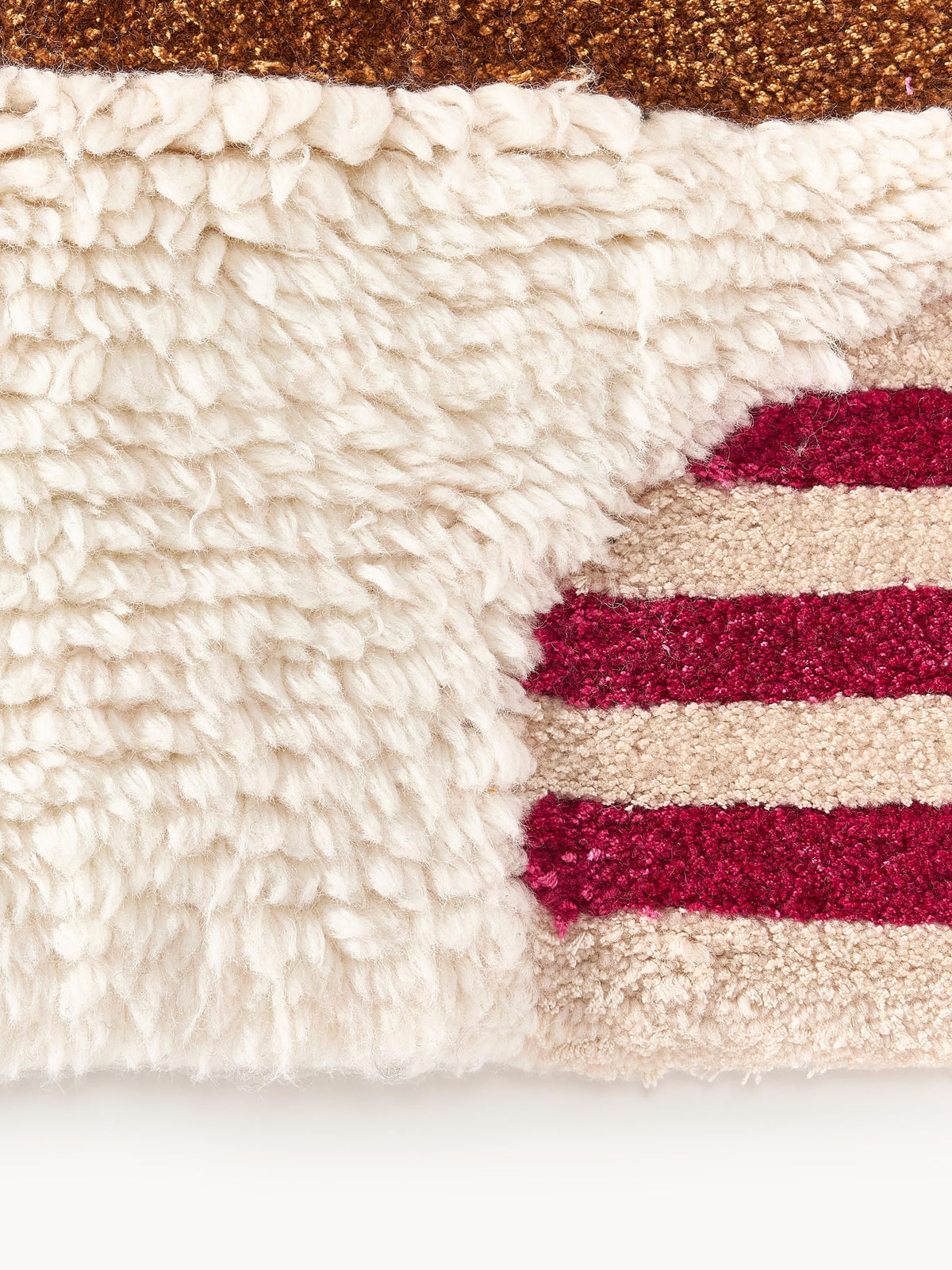 Rosilo Wool Rug with High-Low Texture, Hand-Tufted