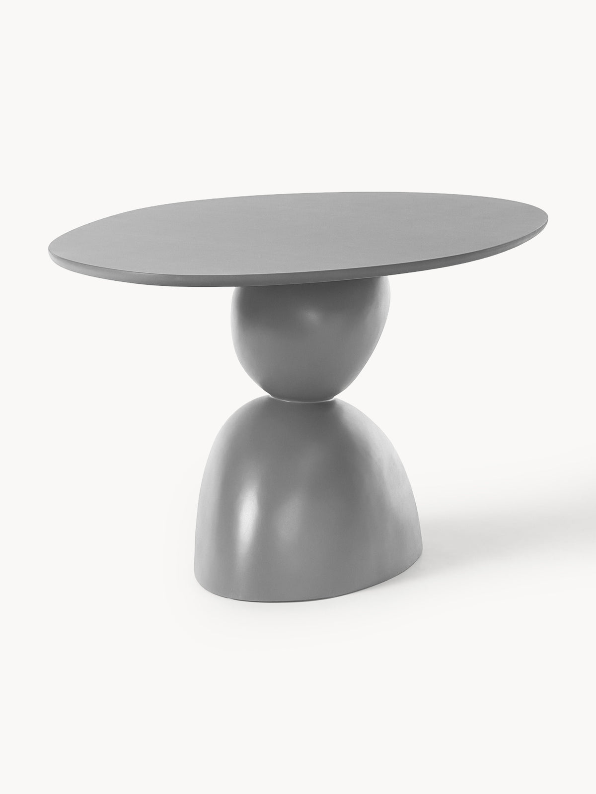Sahilo Oval Dining Table with Organic Design, 180 x 90 cm