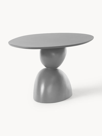 Sahilo Oval Dining Table with Organic Design, 180 x 90 cm