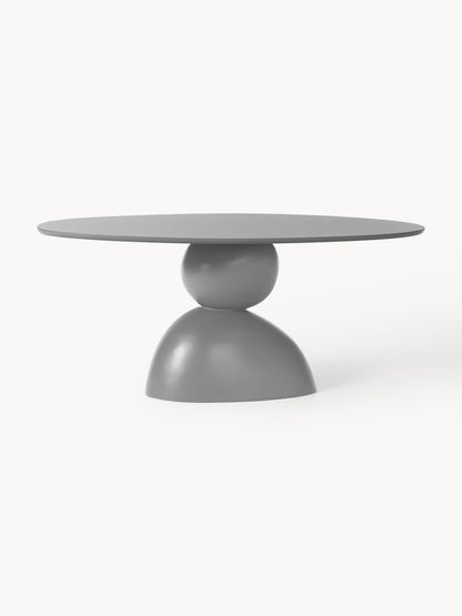Sahilo Oval Dining Table with Organic Design, 180 x 90 cm