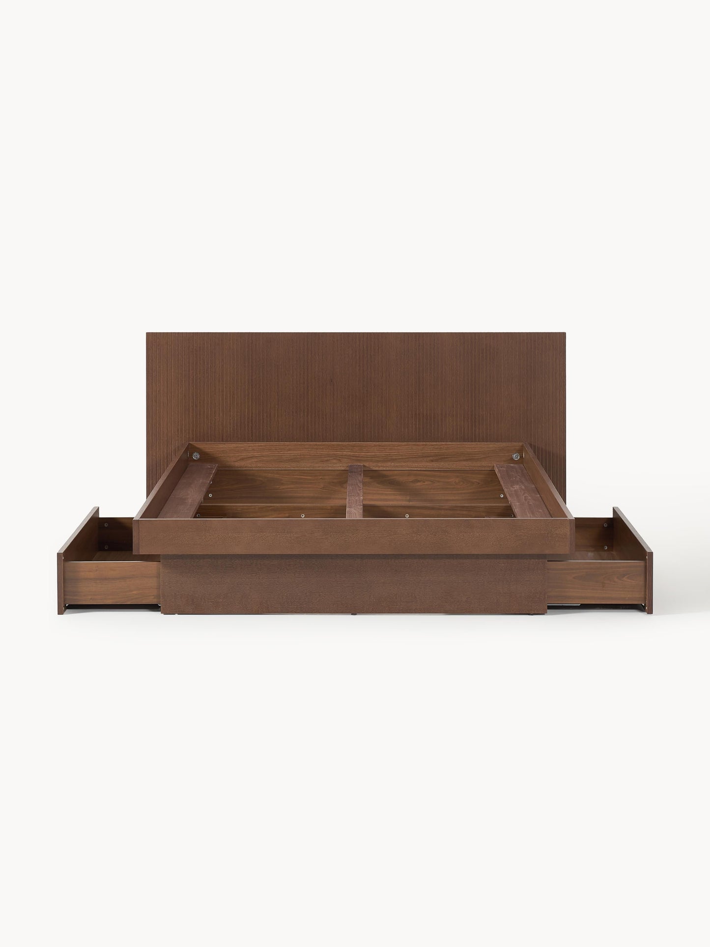 Satorno Wooden Bed with Headboard and Drawers