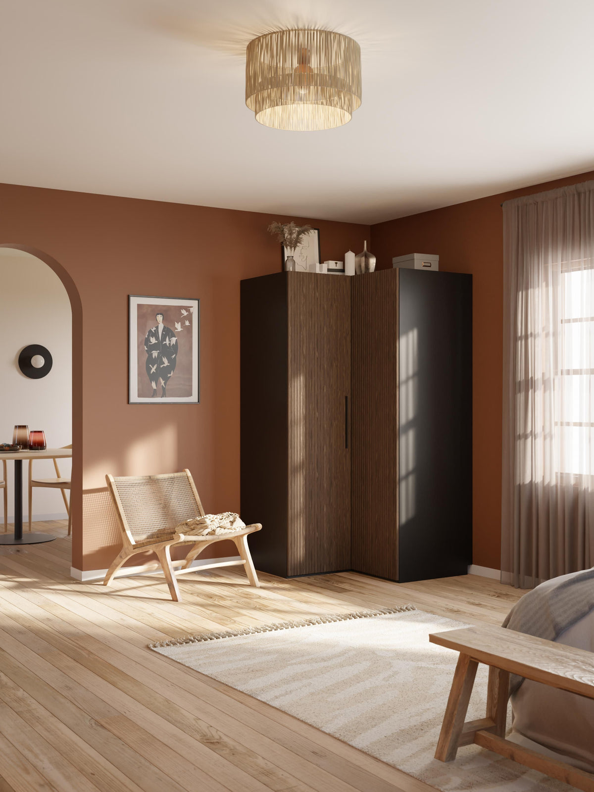 Simalba Modular Corner Wardrobe, 115 cm Wide