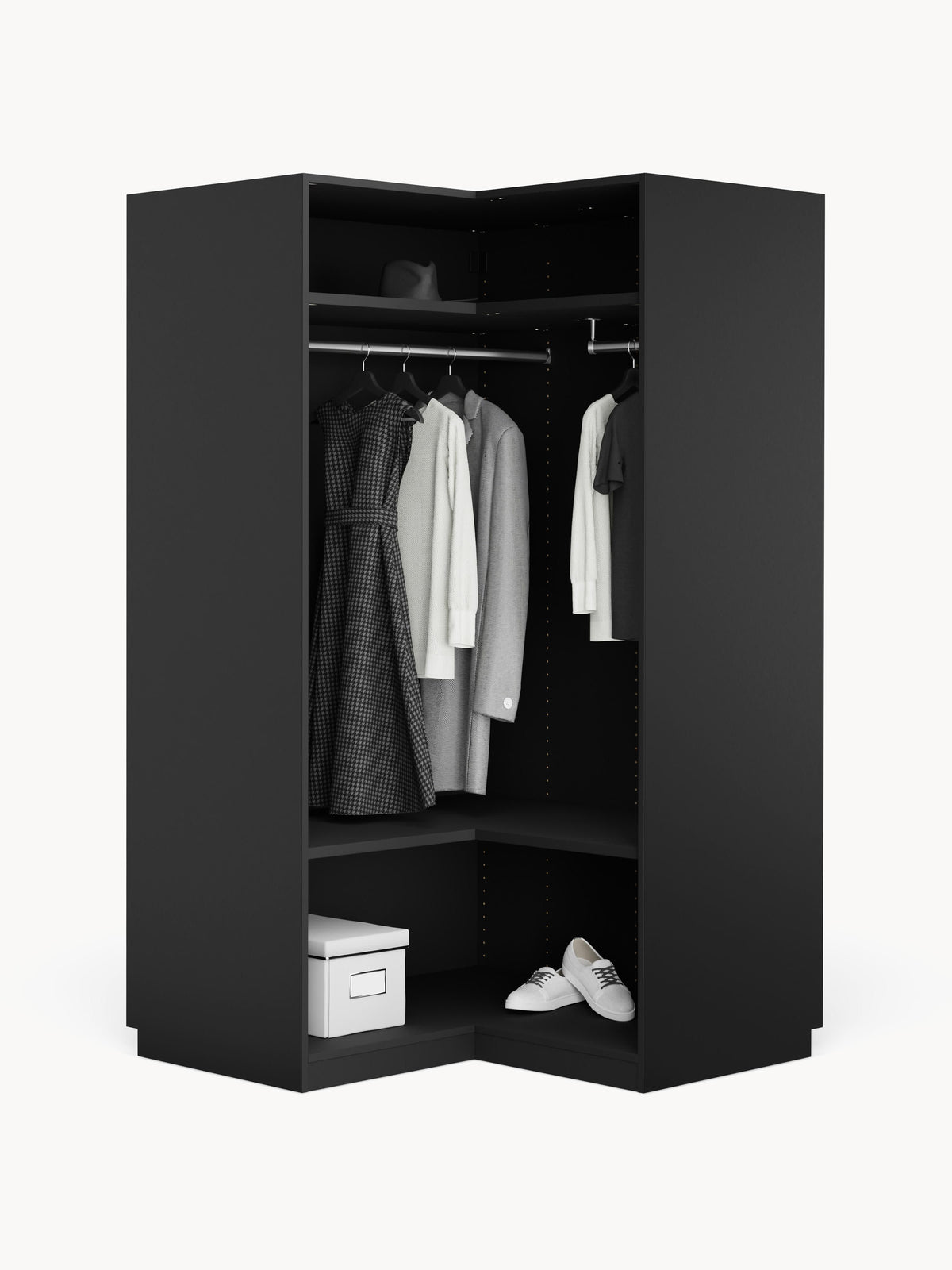 Simalba Modular Corner Wardrobe, 115 cm Wide