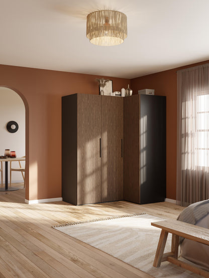 Simalba Modular Corner Wardrobe, 165 cm Wide, in Various Sizes