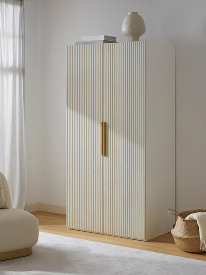Simalba Modular Hinged-Door Wardrobe, 100 cm Wide, in Various Sizes
