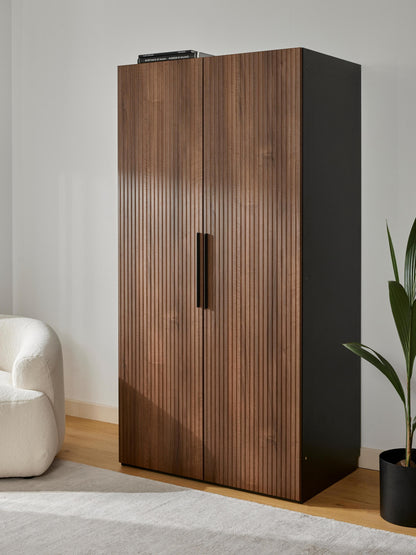 Simalba Modular Hinged-Door Wardrobe, 100 cm Wide, in Various Sizes