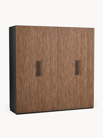 Simalba Modular Hinged-Door Wardrobe, 200 cm Wide, in Various Sizes