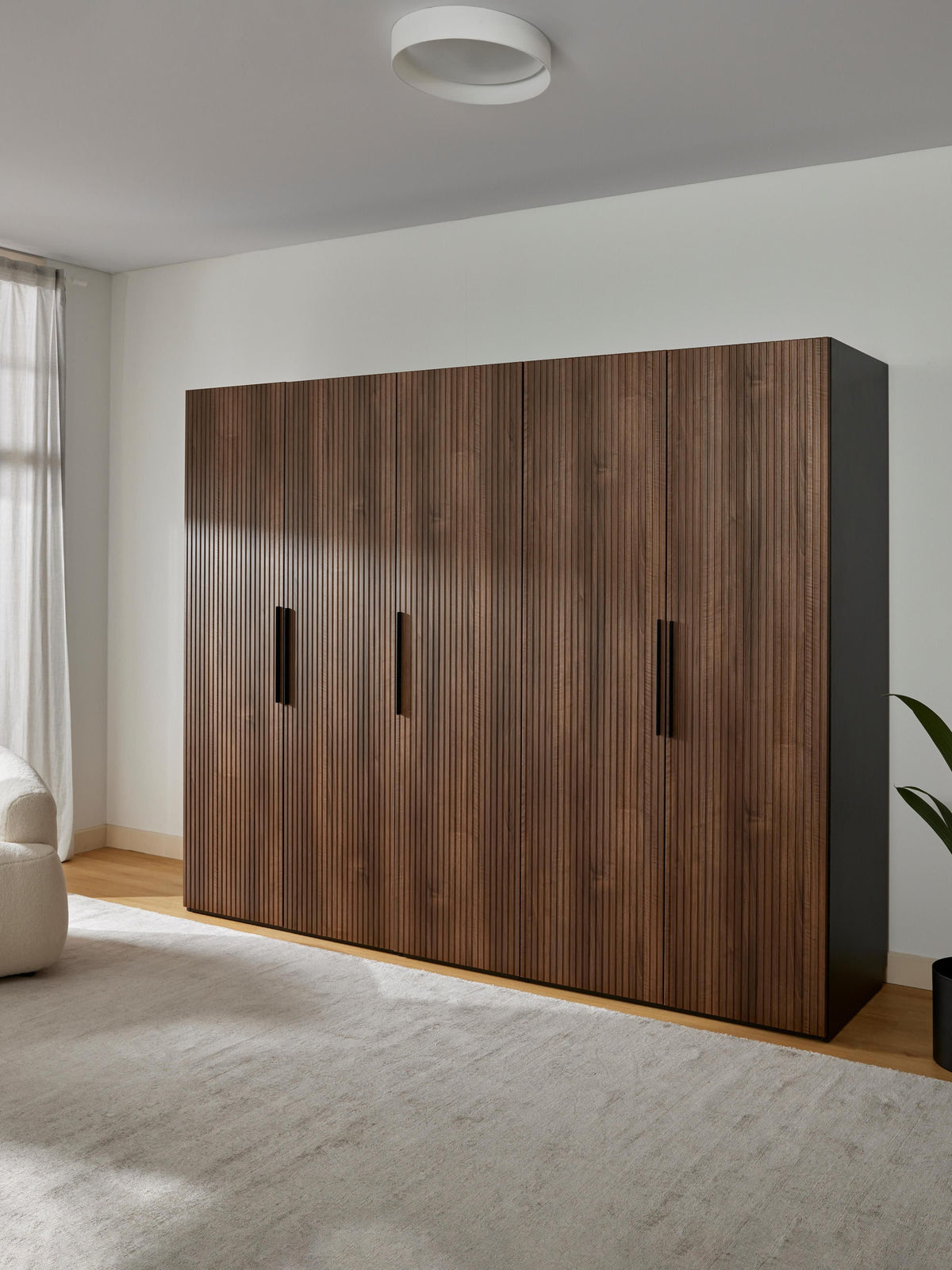 Simalba Modular Hinged-Door Wardrobe, 250 cm Wide, in Various Sizes