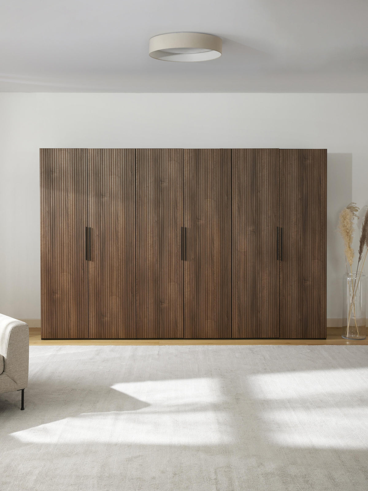 Simalba Modular Hinged-Door Wardrobe, 300 cm Wide, in Various Sizes