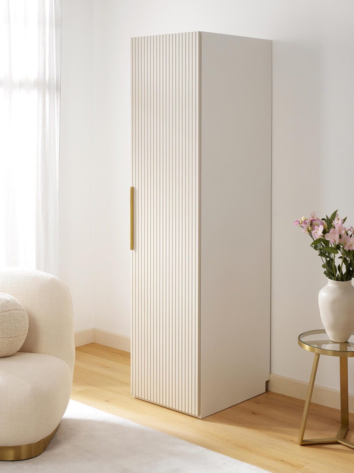 Simalba Modular Hinged-Door Wardrobe, 50 cm Wide, in Various Sizes
