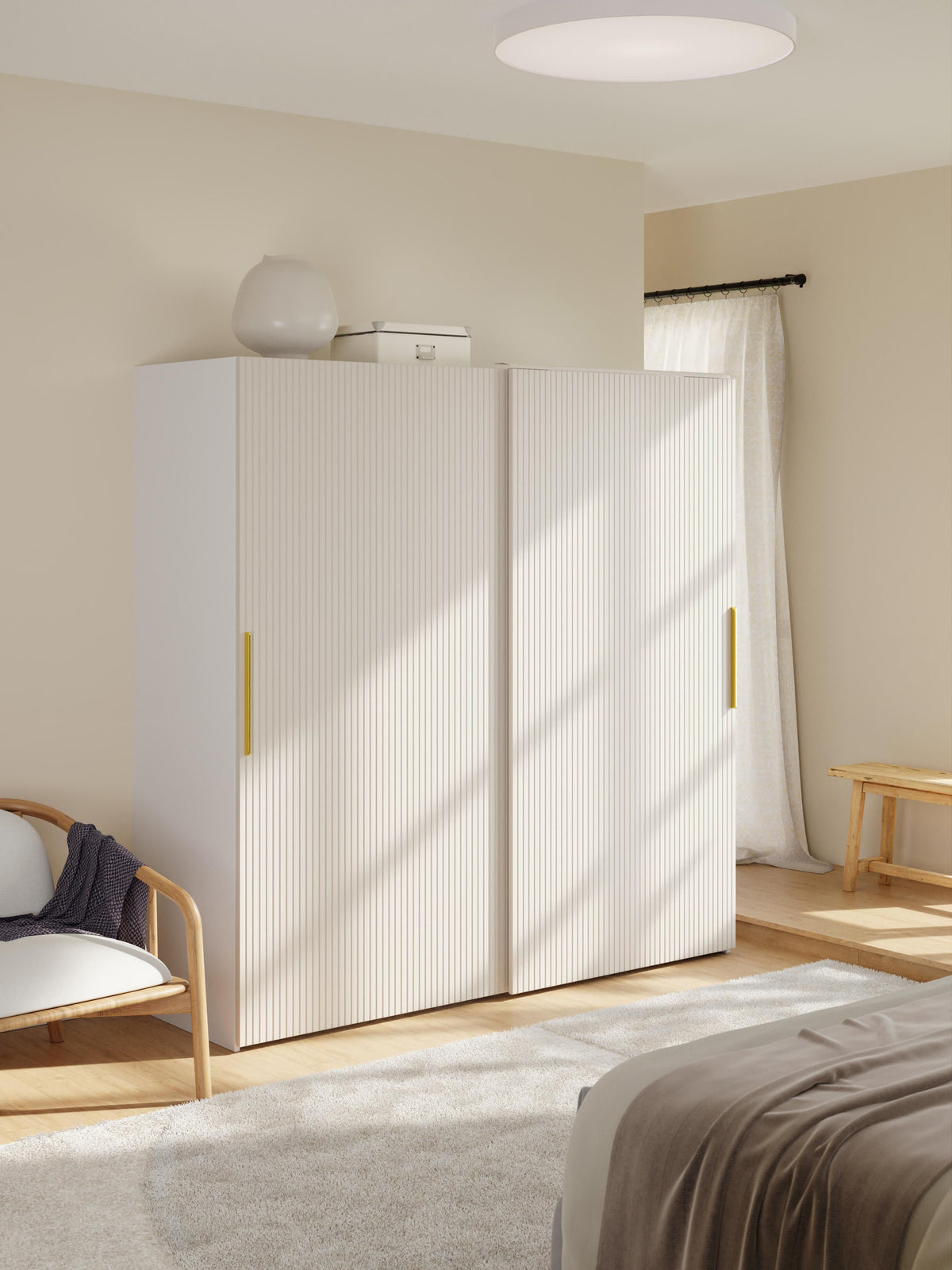 Simalba Modular Sliding-Door Wardrobe, 200 cm Wide, in Various Sizes
