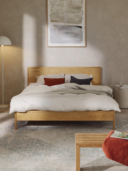 Tamrisa Wooden Bed with Headboard