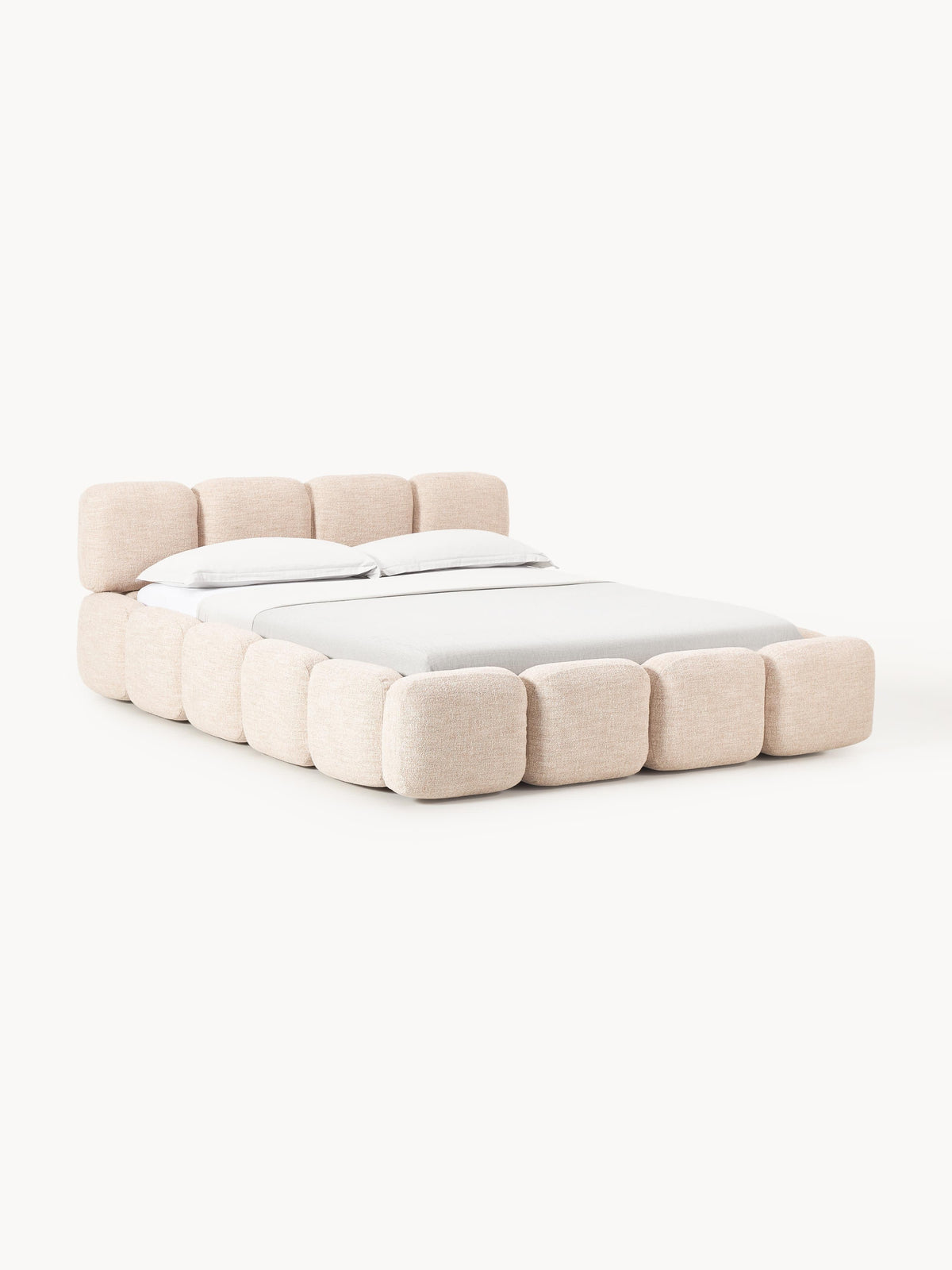 Taylisa Bouclé Upholstered Bed with Storage