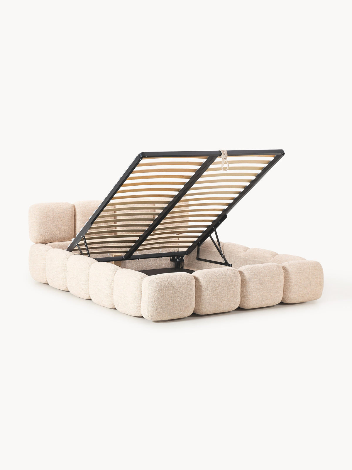Taylisa Bouclé Upholstered Bed with Storage