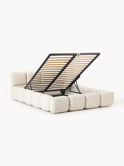 Taylisa Bouclé Upholstered Bed with Storage
