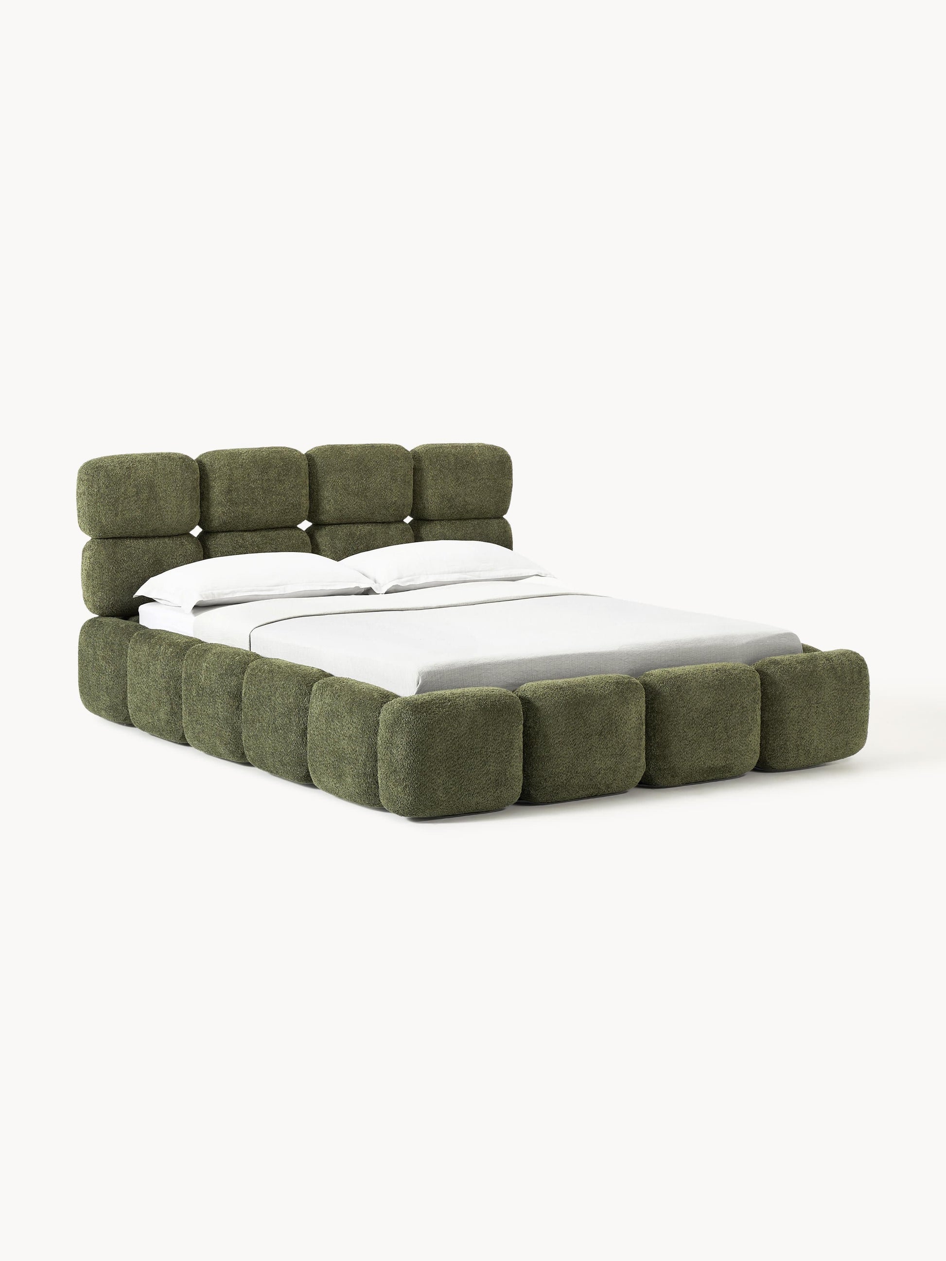 Taylisa Teddy Bouclé Upholstered Bed