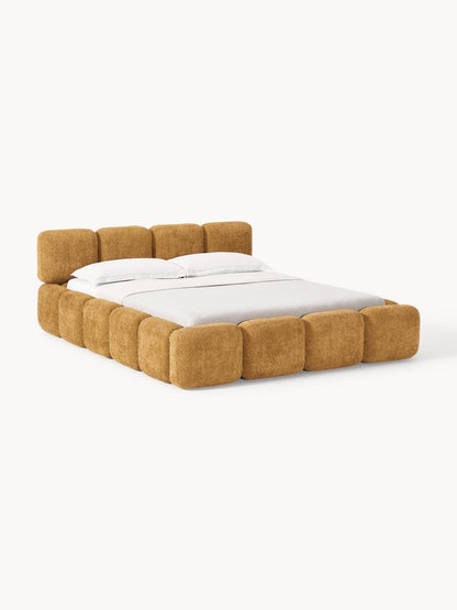 Taylisa Teddy Bouclé Upholstered Bed with Storage