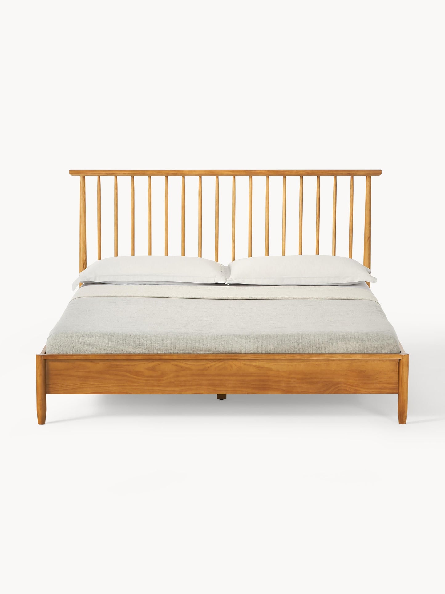 Winvern Wooden Bed with Pine Headboard
