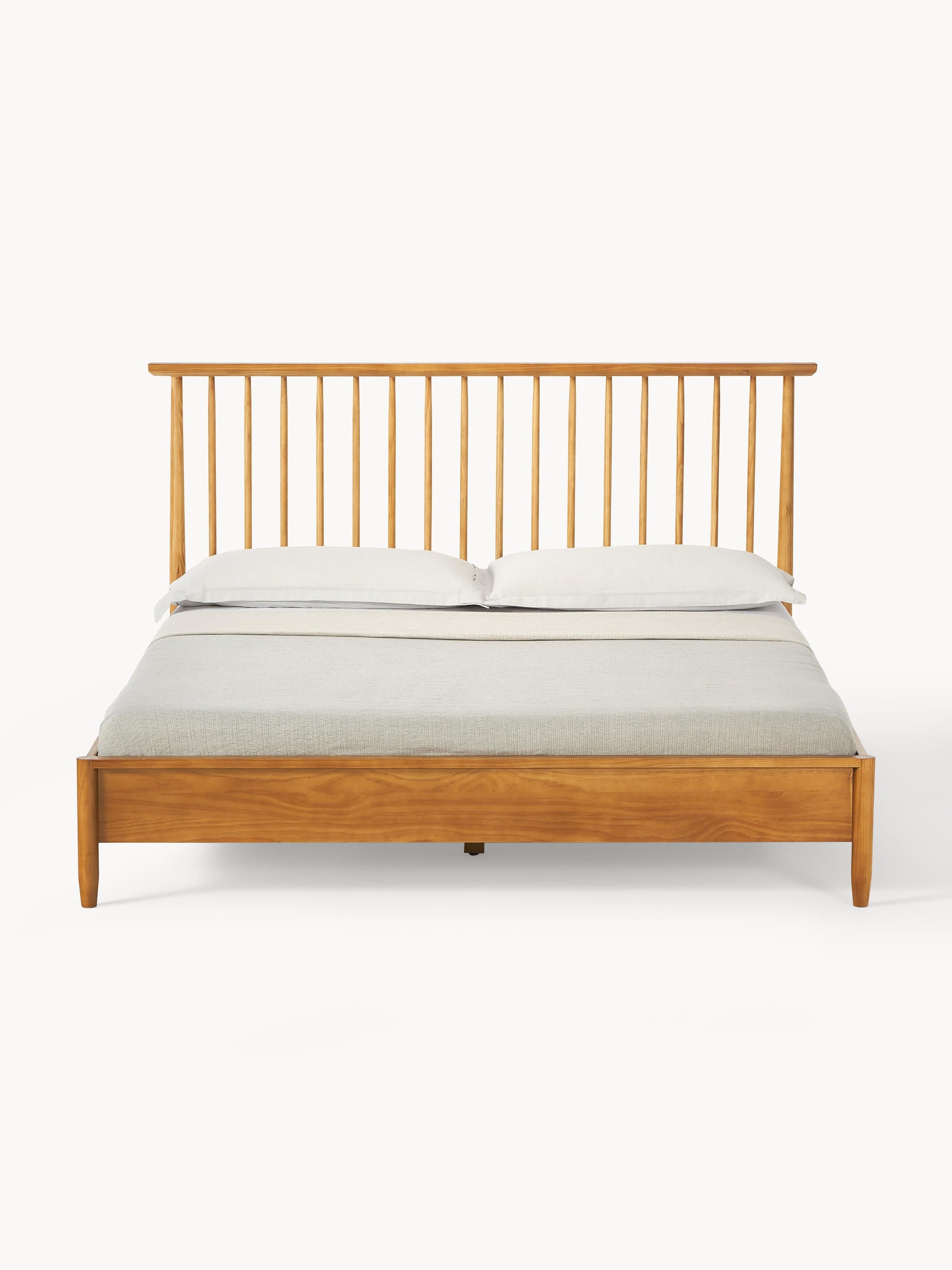 Winvern Wooden Bed with Pine Headboard