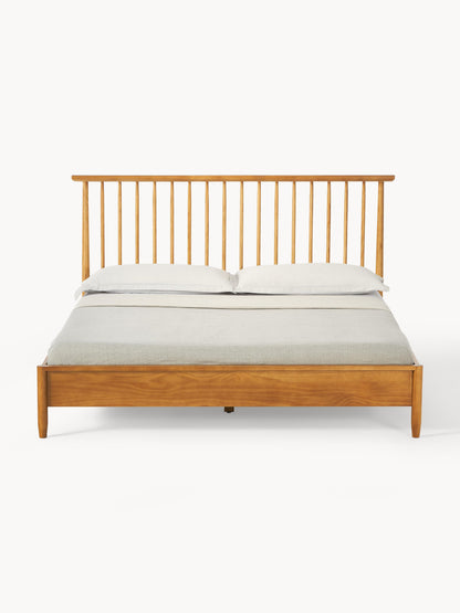Winvern Wooden Bed with Pine Headboard
