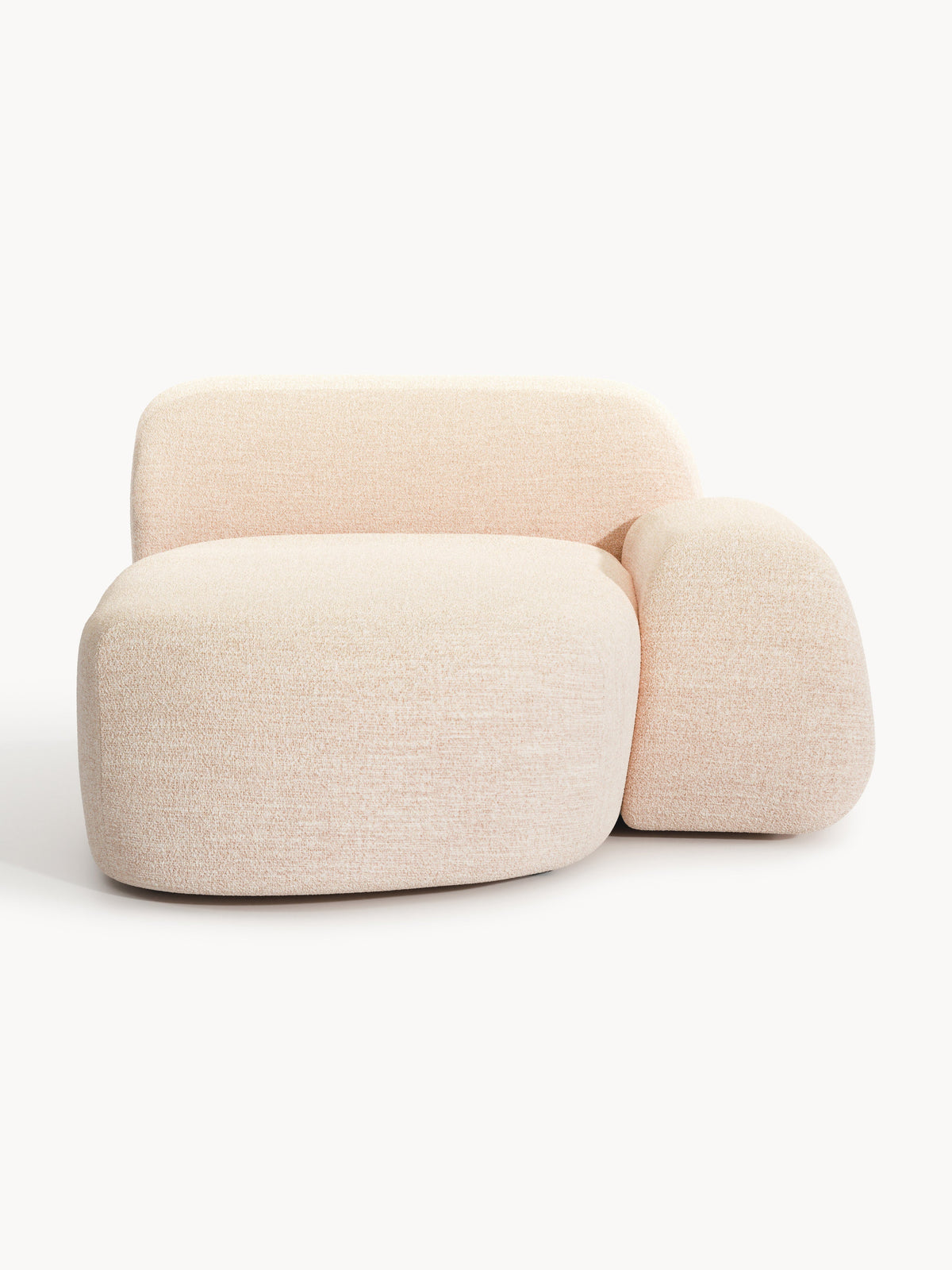 Wolprima Chaise Corner Module in Bouclé