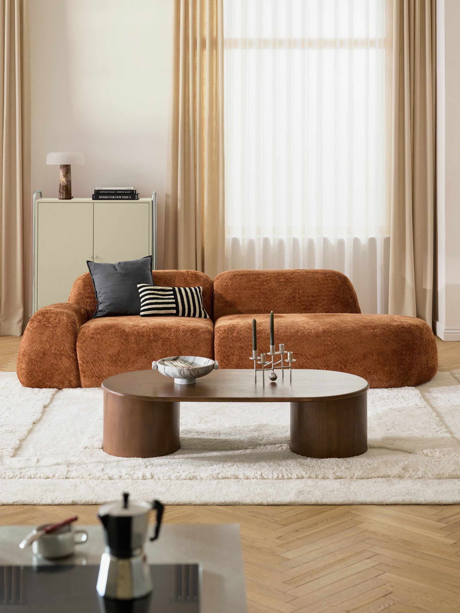 Wolprima Chaise in Teddy Bouclé