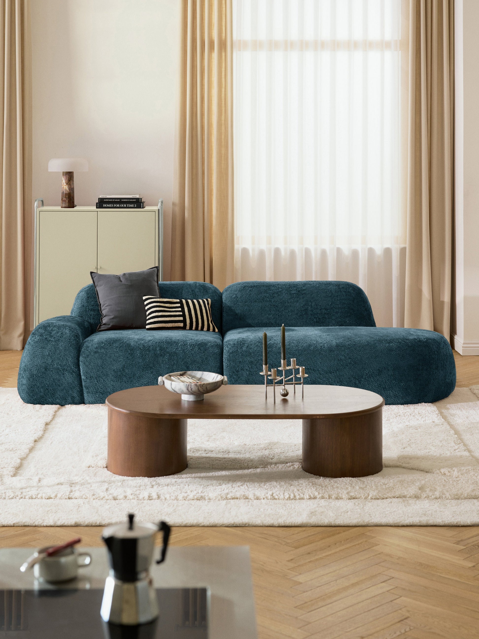 Wolprima Chaise in Teddy Bouclé