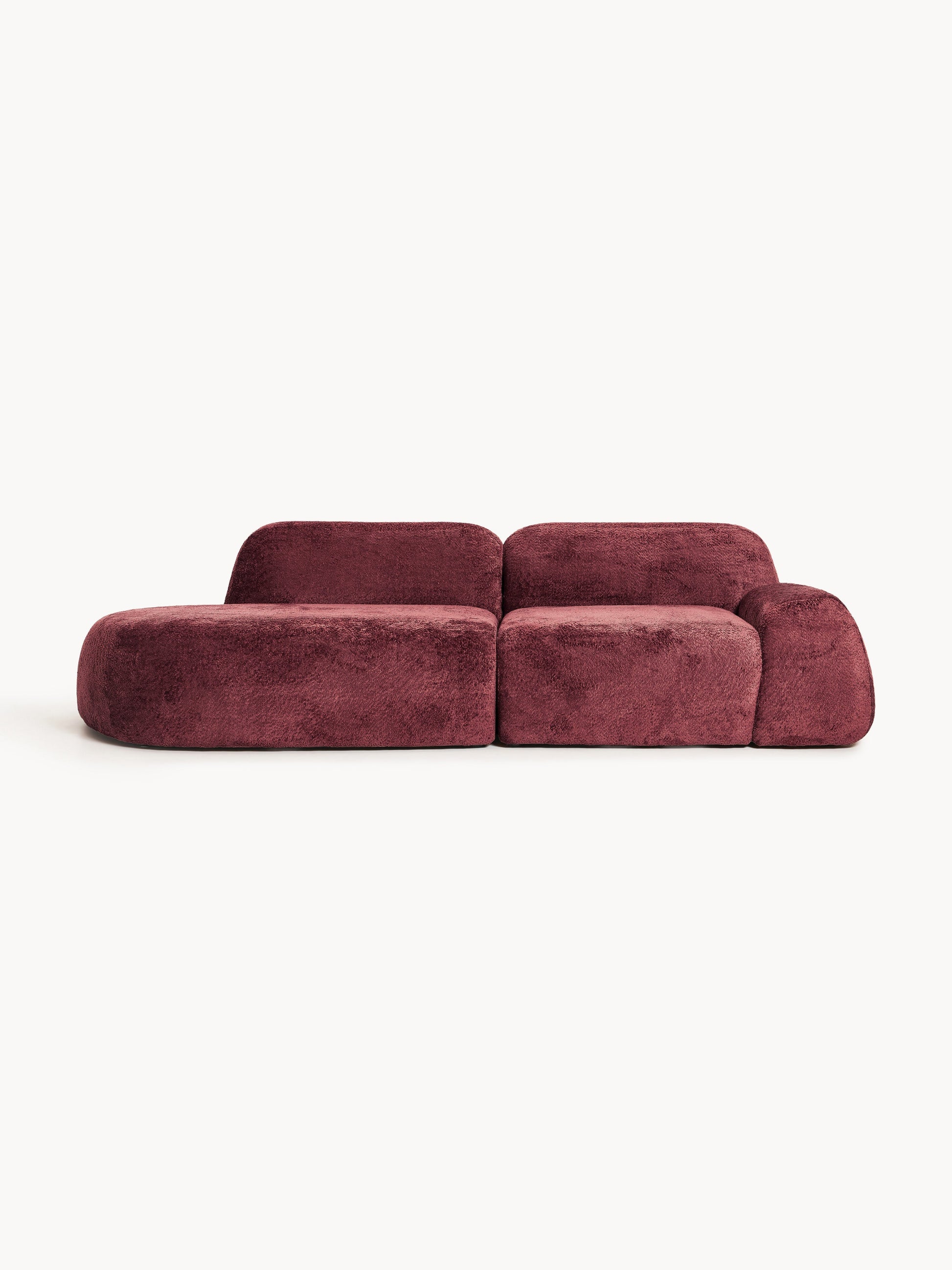 Wolprima Modular Chaise in Teddy Bouclé (3-Seater)