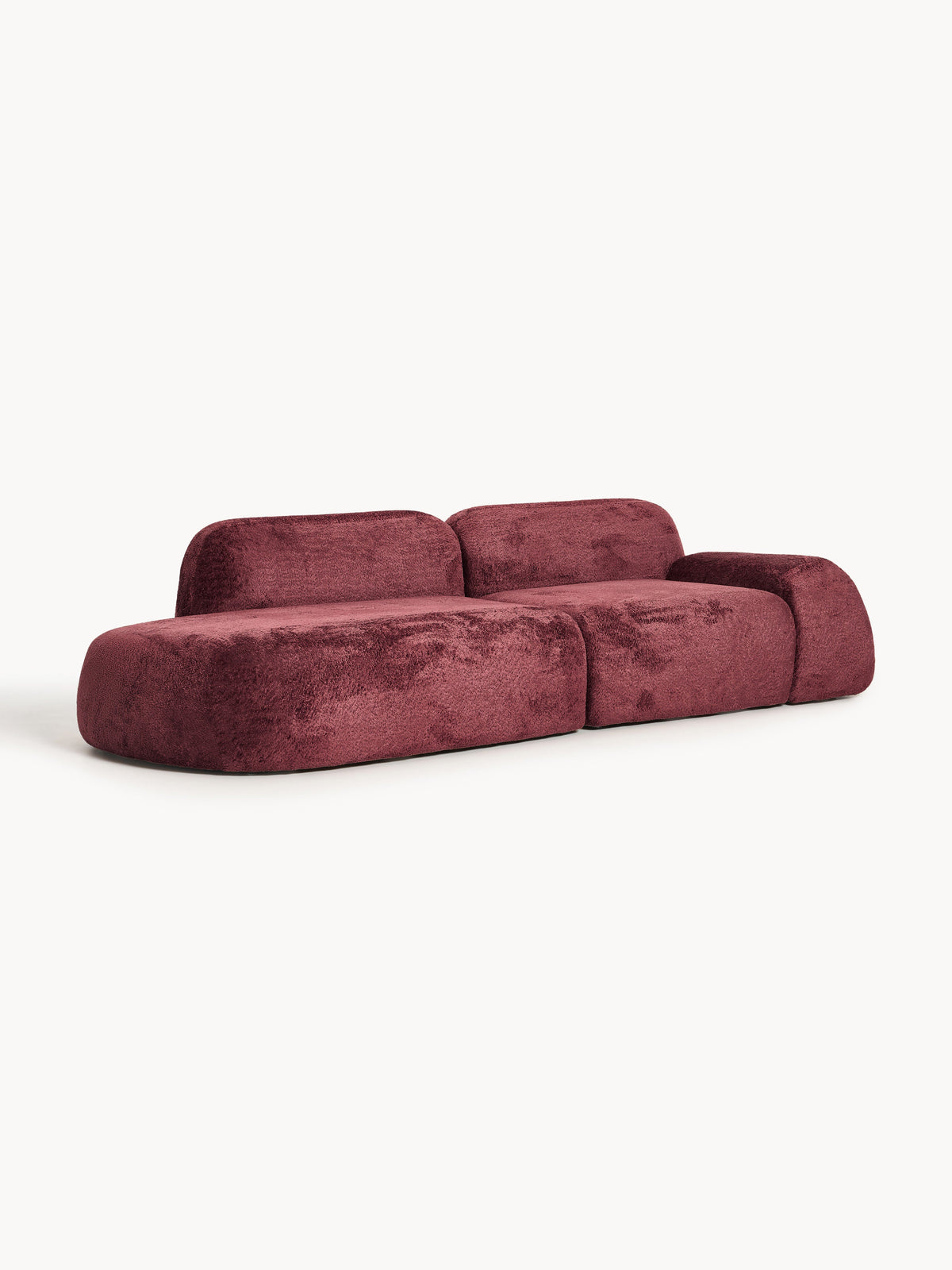 Wolprima Modular Chaise in Teddy Bouclé (3-Seater)