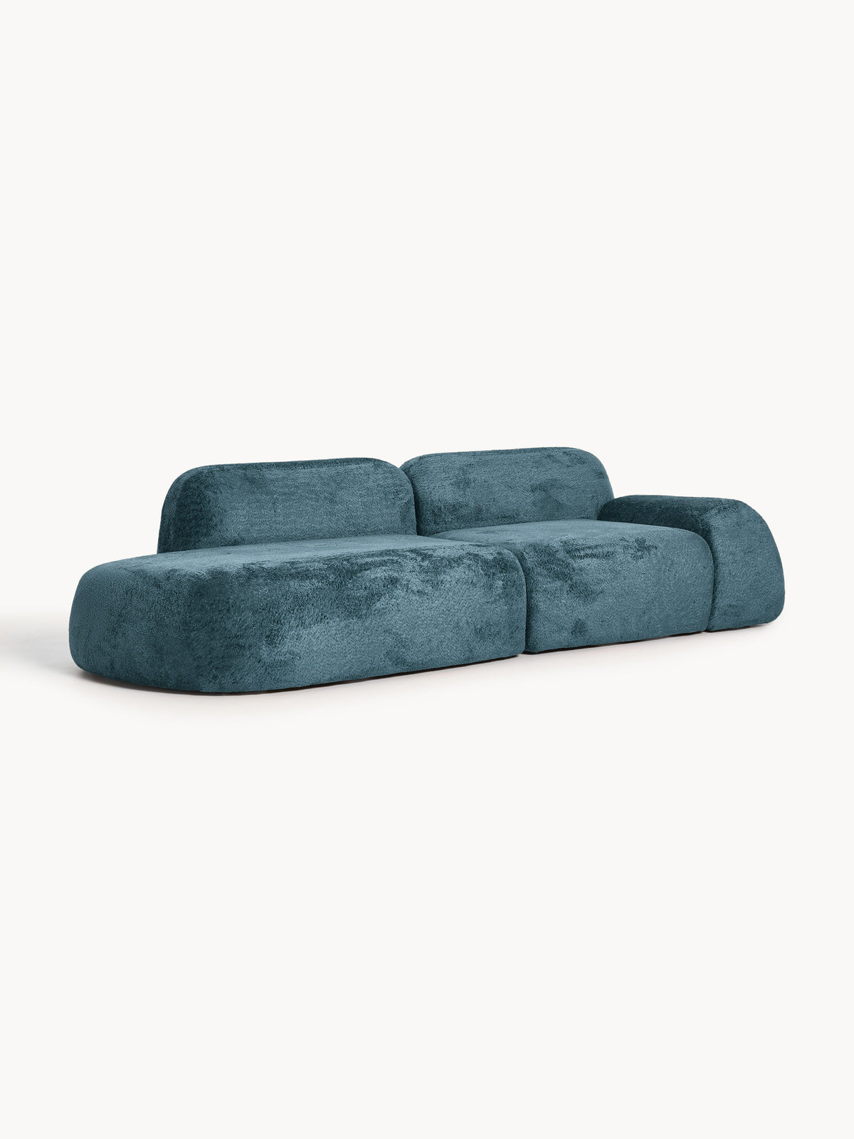 Wolprima Modular Chaise in Teddy Bouclé (3-Seater)