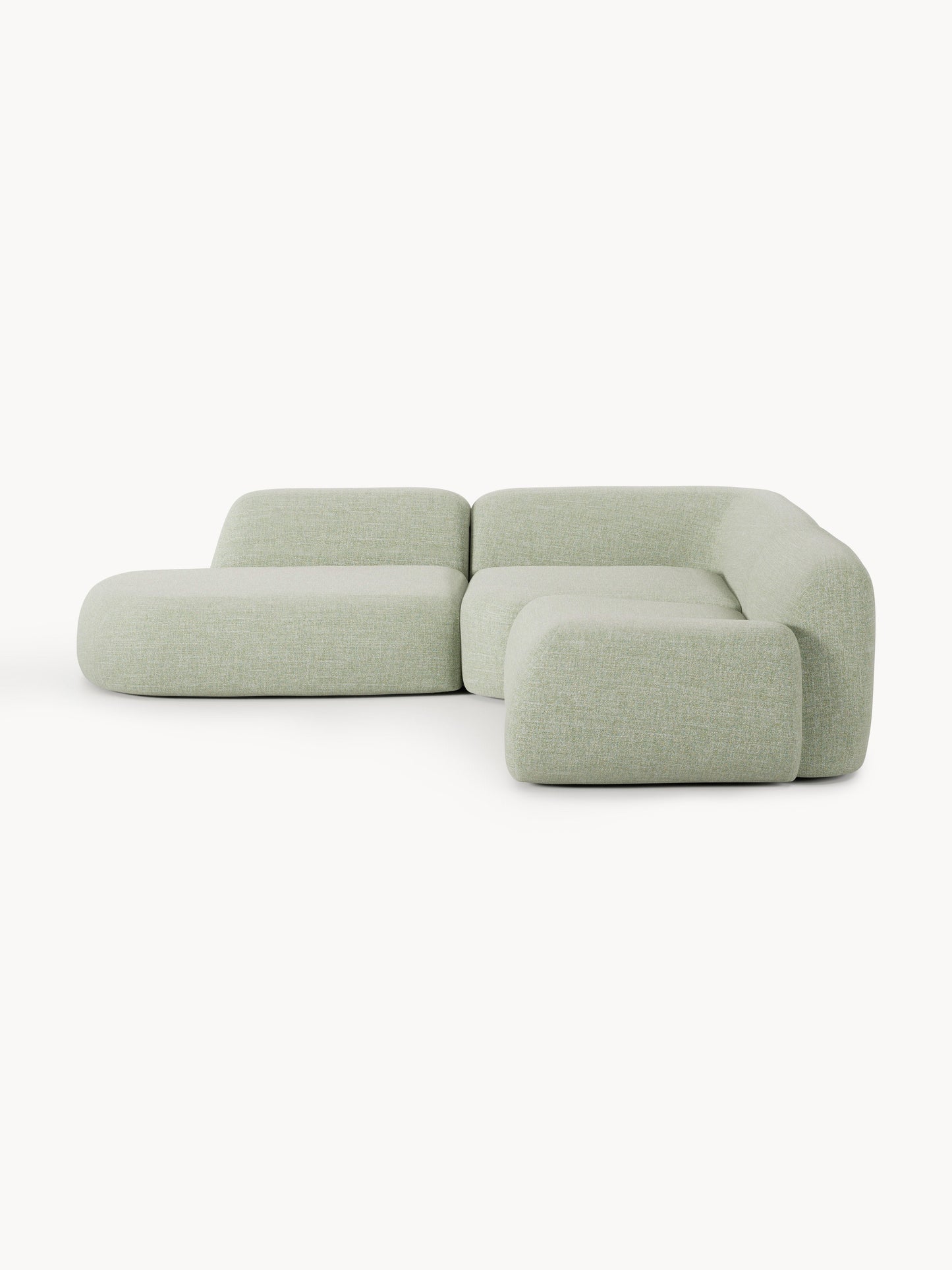 Wolprima Modular Corner Sofa (4-Seater) in Bouclé with Chaise Longue