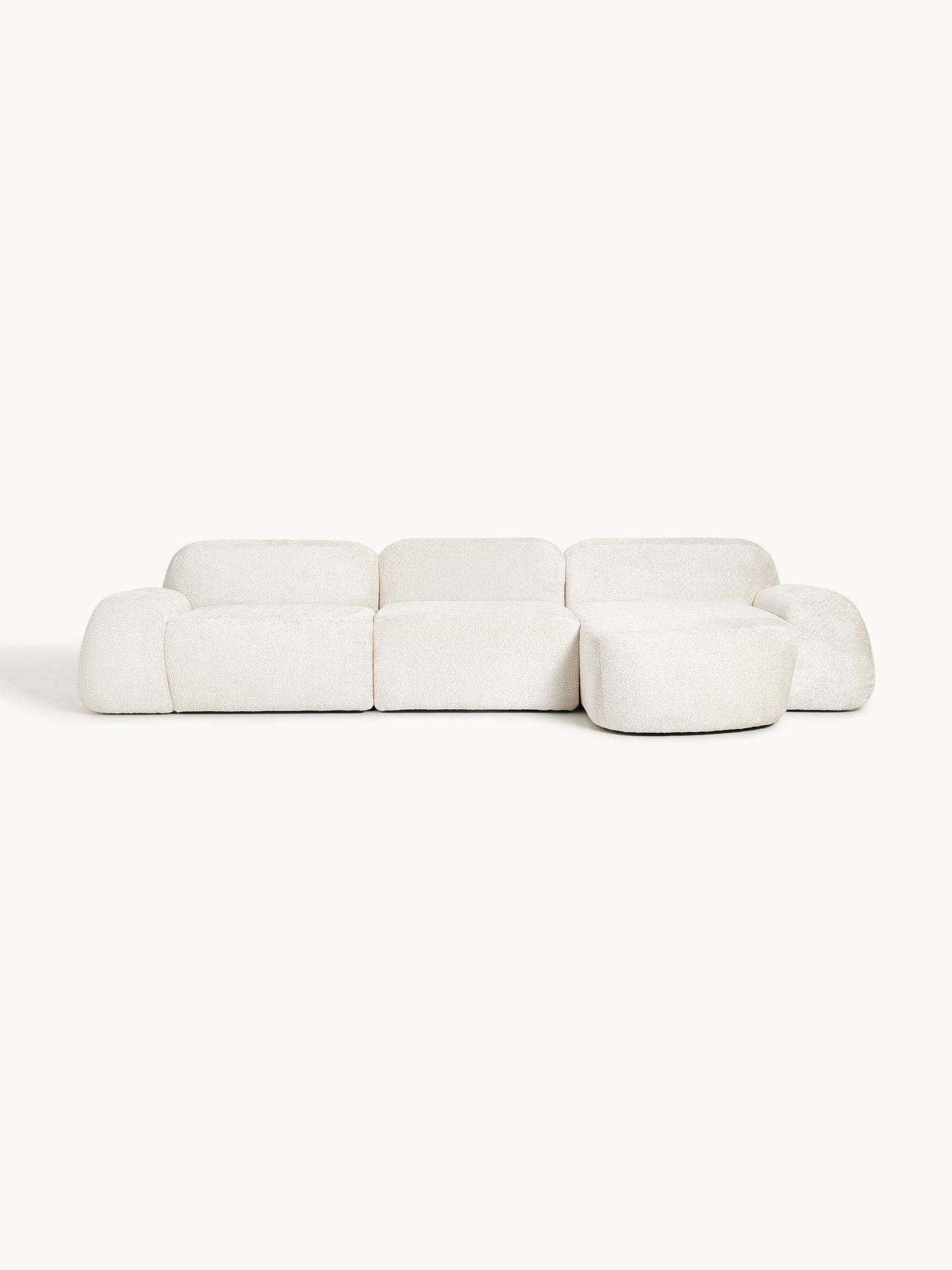 Wolprima Modular Corner Sofa (4-Seater) in Teddy Bouclé