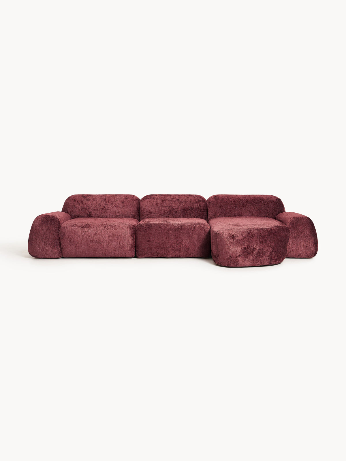 Wolprima Modular Corner Sofa (4-Seater) in Teddy Bouclé