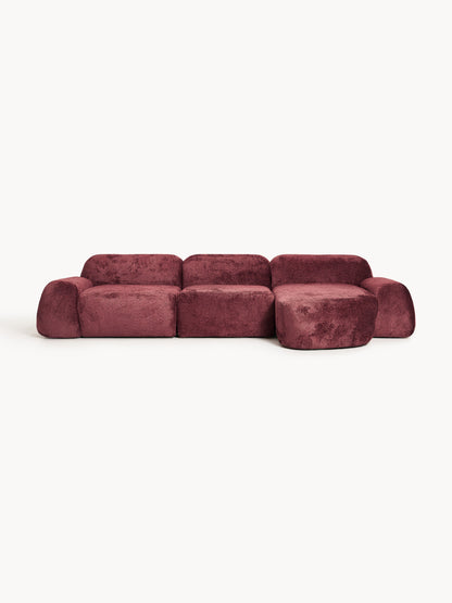 Wolprima Modular Corner Sofa (4-Seater) in Teddy Bouclé