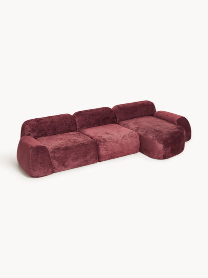 Wolprima Modular Corner Sofa (4-Seater) in Teddy Bouclé