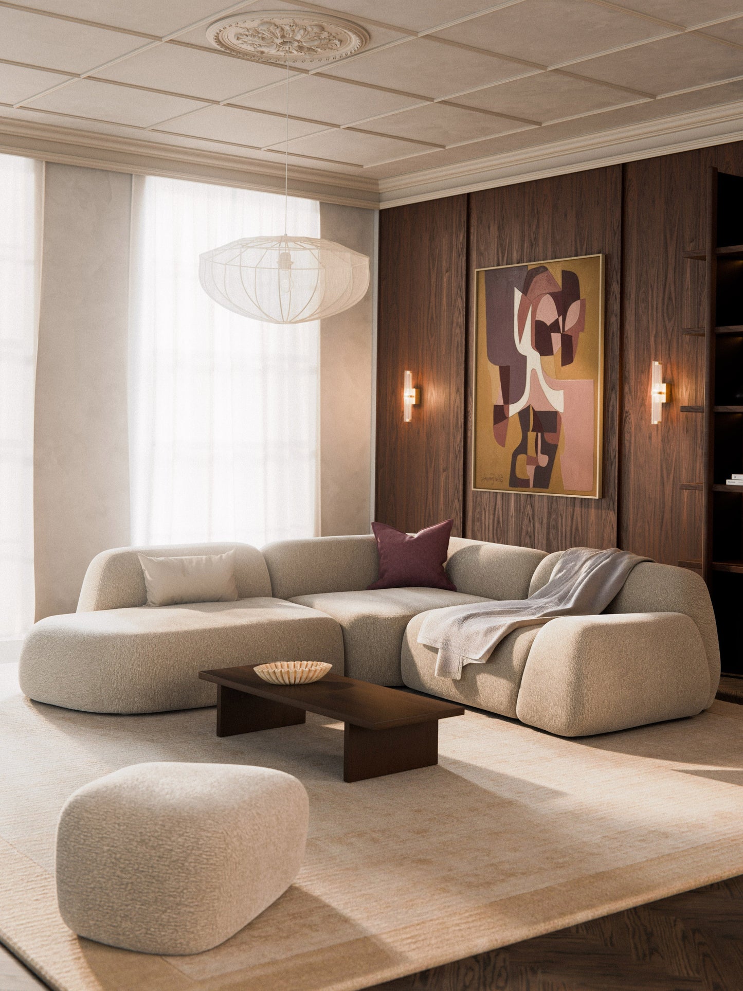 Wolprima Modular Corner Sofa (4-Seater) with Chaise Longue