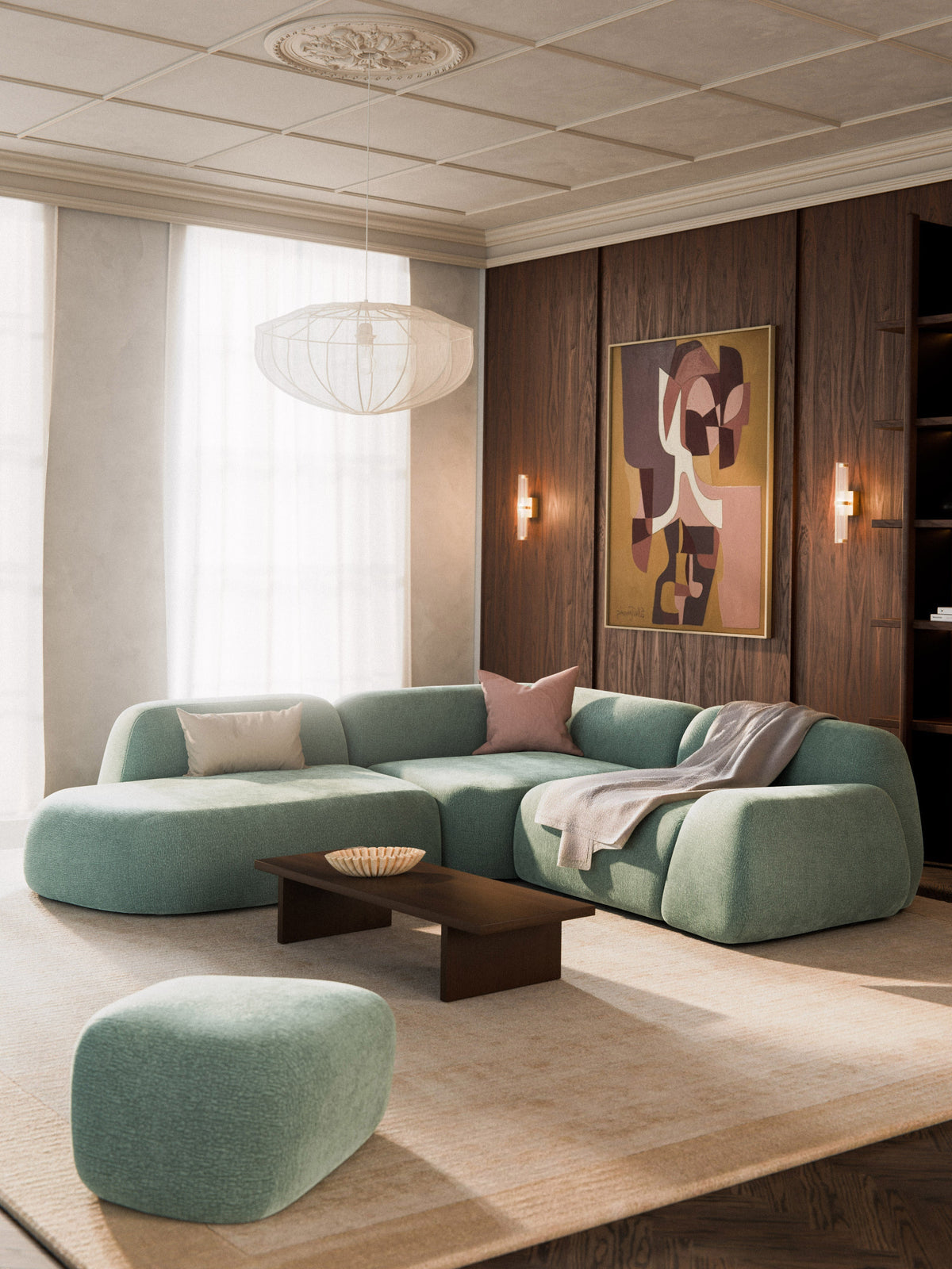 Wolprima Modular Corner Sofa (4-Seater) with Chaise Longue