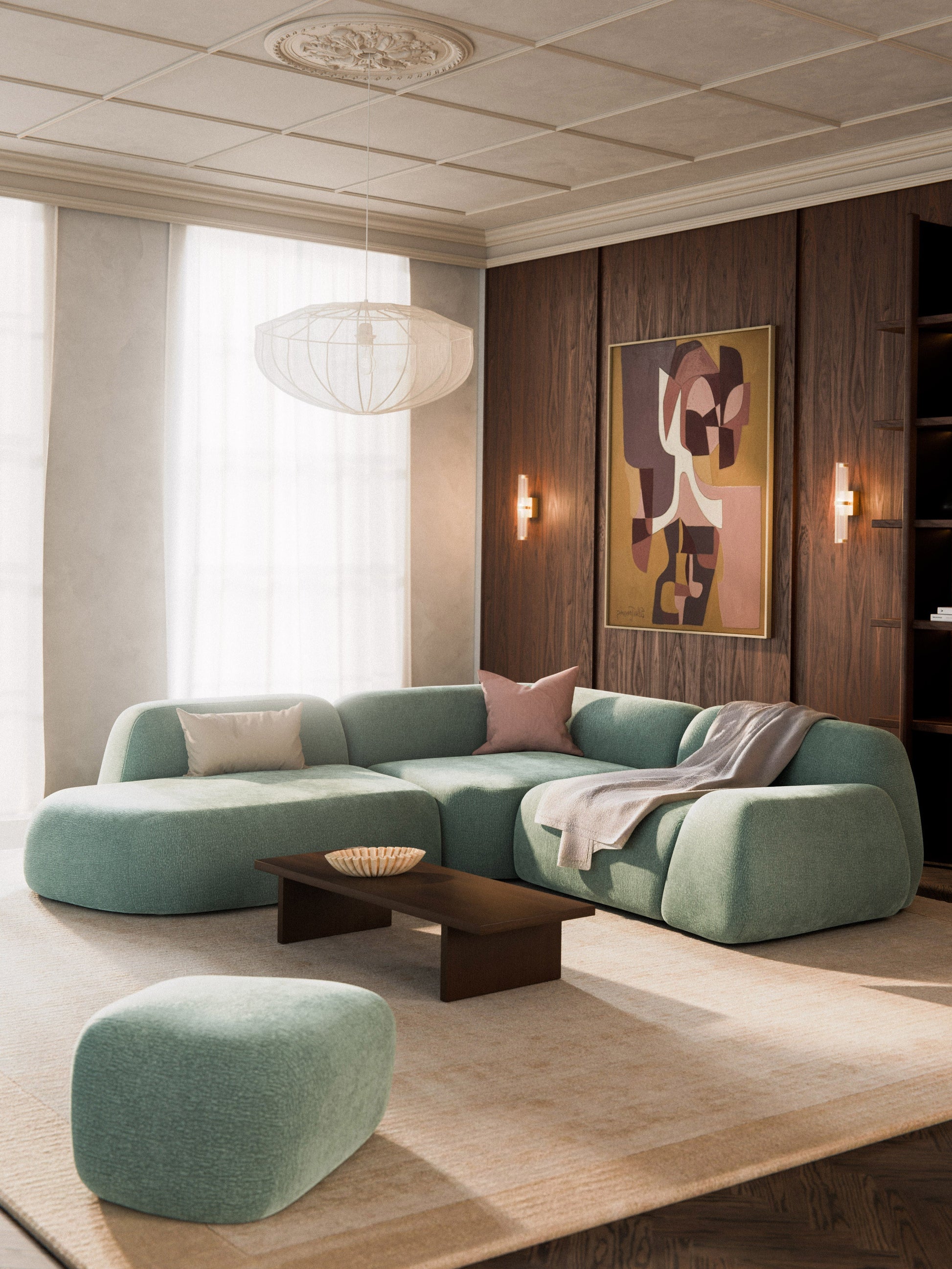 Wolprima Modular Corner Sofa (4-Seater) with Chaise Longue