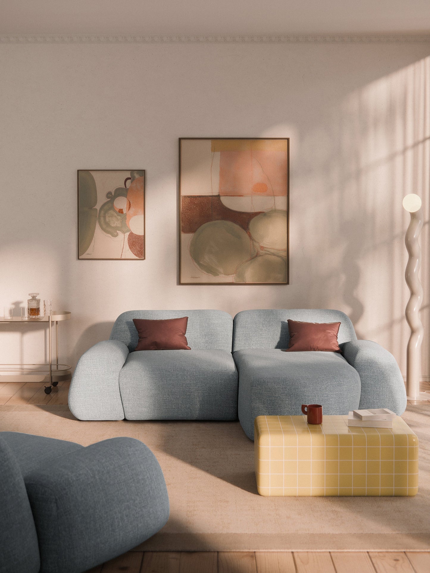 Wolprima Modular Corner Sofa, Bouclé (3-Seater)