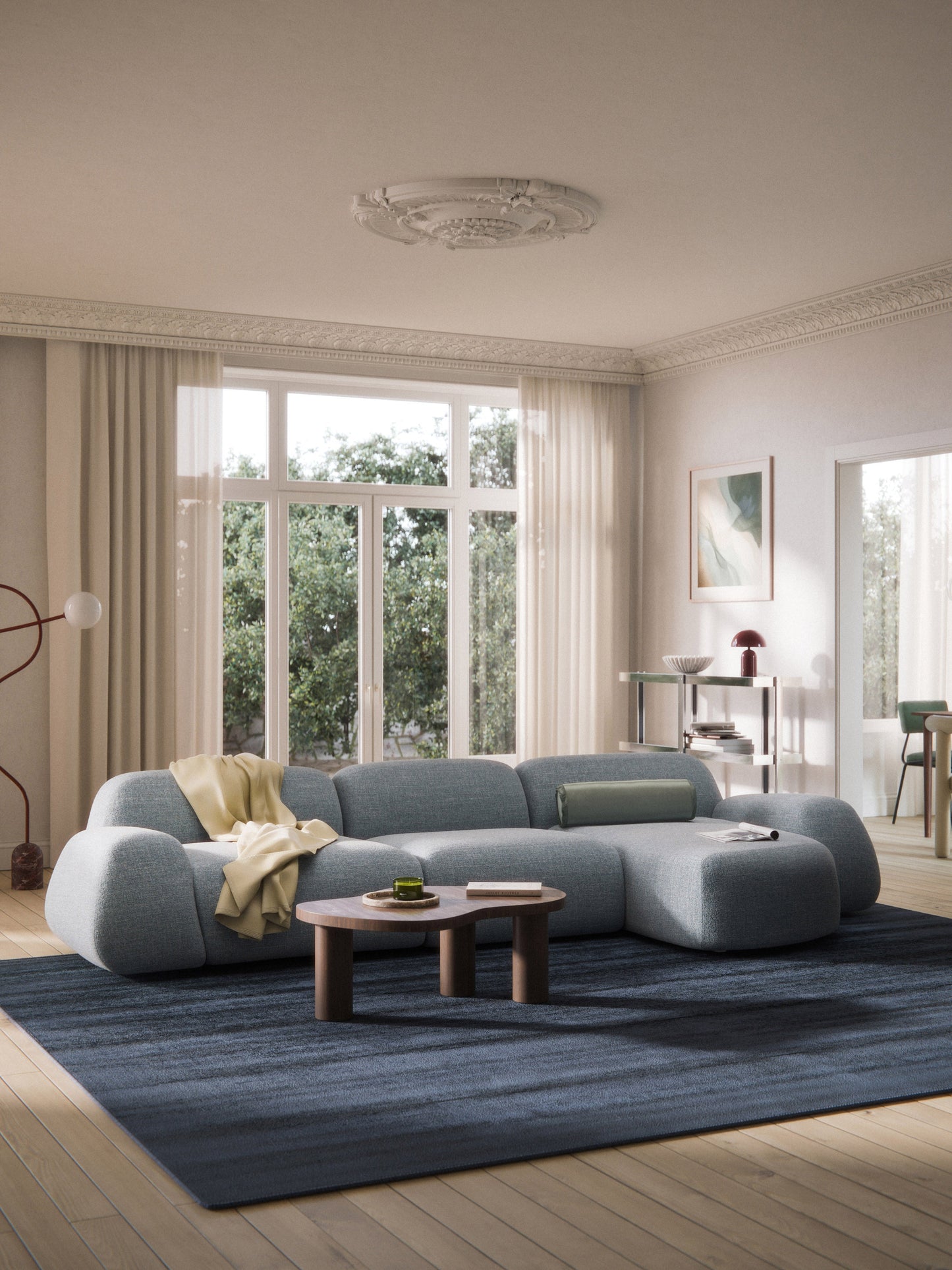 Wolprima Modular Corner Sofa in Bouclé (4-Seater)