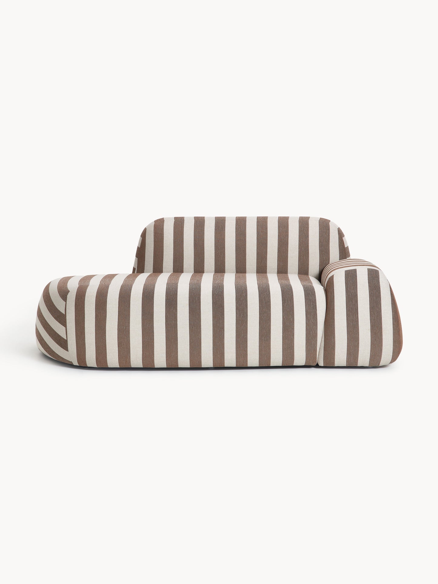 Wolprima Striped Sofa (2-Seater) with Chaise Longue