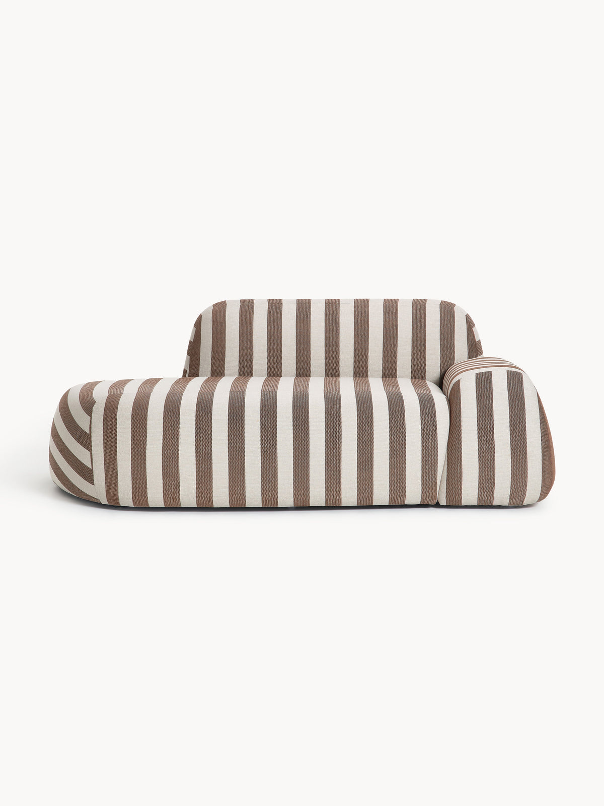 Wolprima Striped Sofa (2-Seater) with Chaise Longue