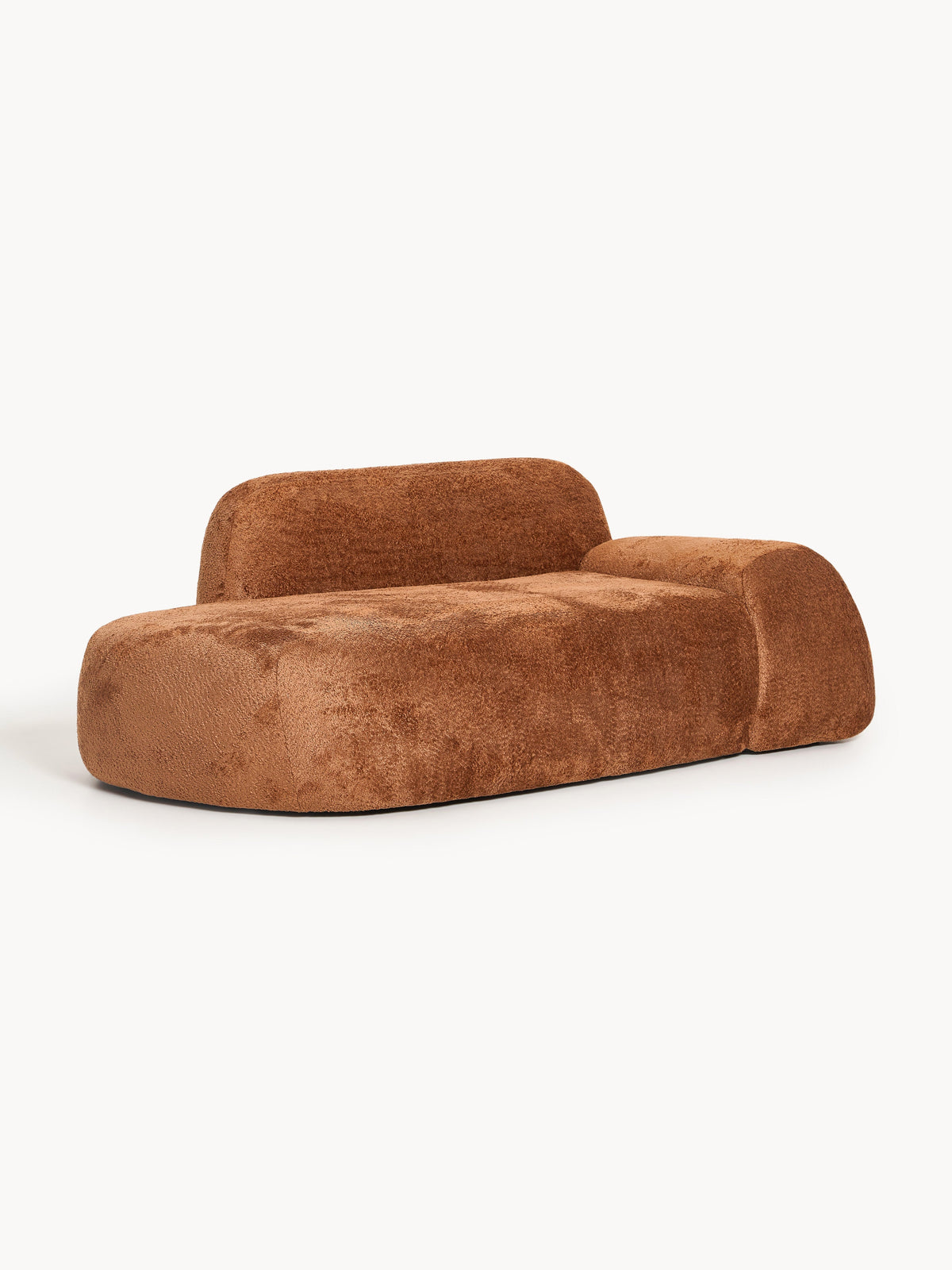 Wolprima Teddy Bouclé Sofa (2-Seater) with Chaise Longue