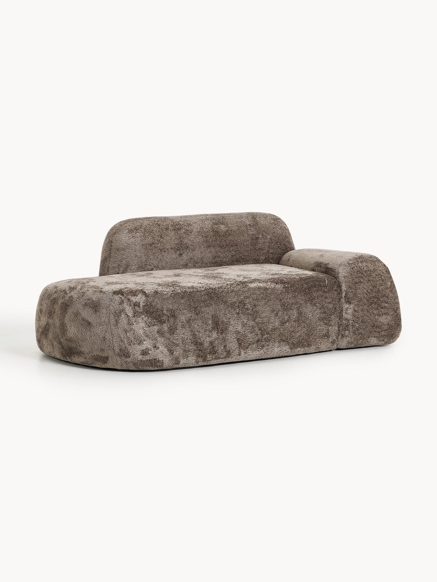 Wolprima Teddy Bouclé Sofa (2-Seater) with Chaise Longue