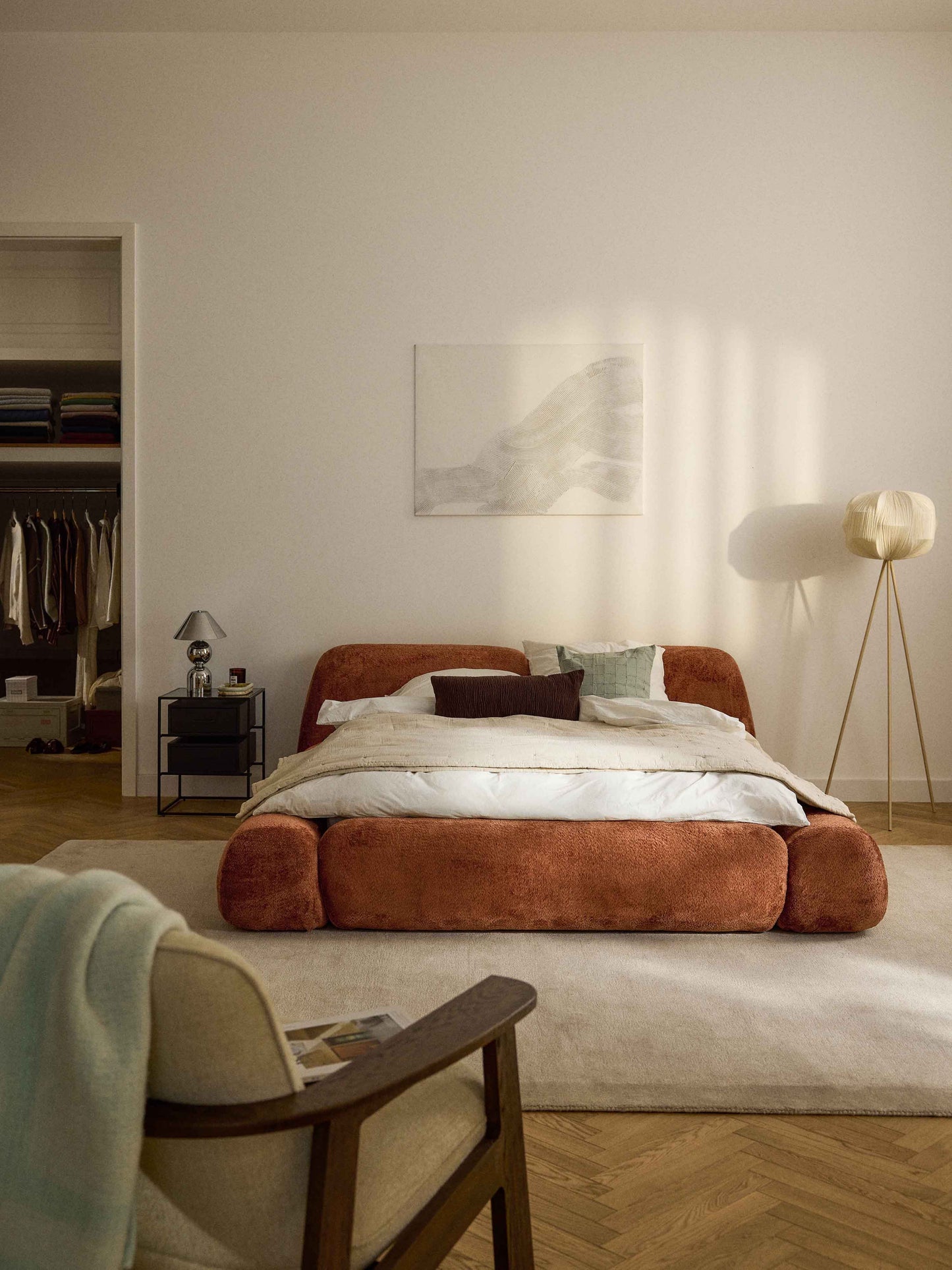 Wolprima Teddy Bouclé Upholstered Bed