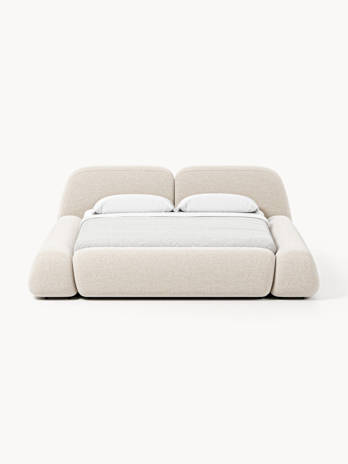 Wolprima Upholstered Bed in Bouclé