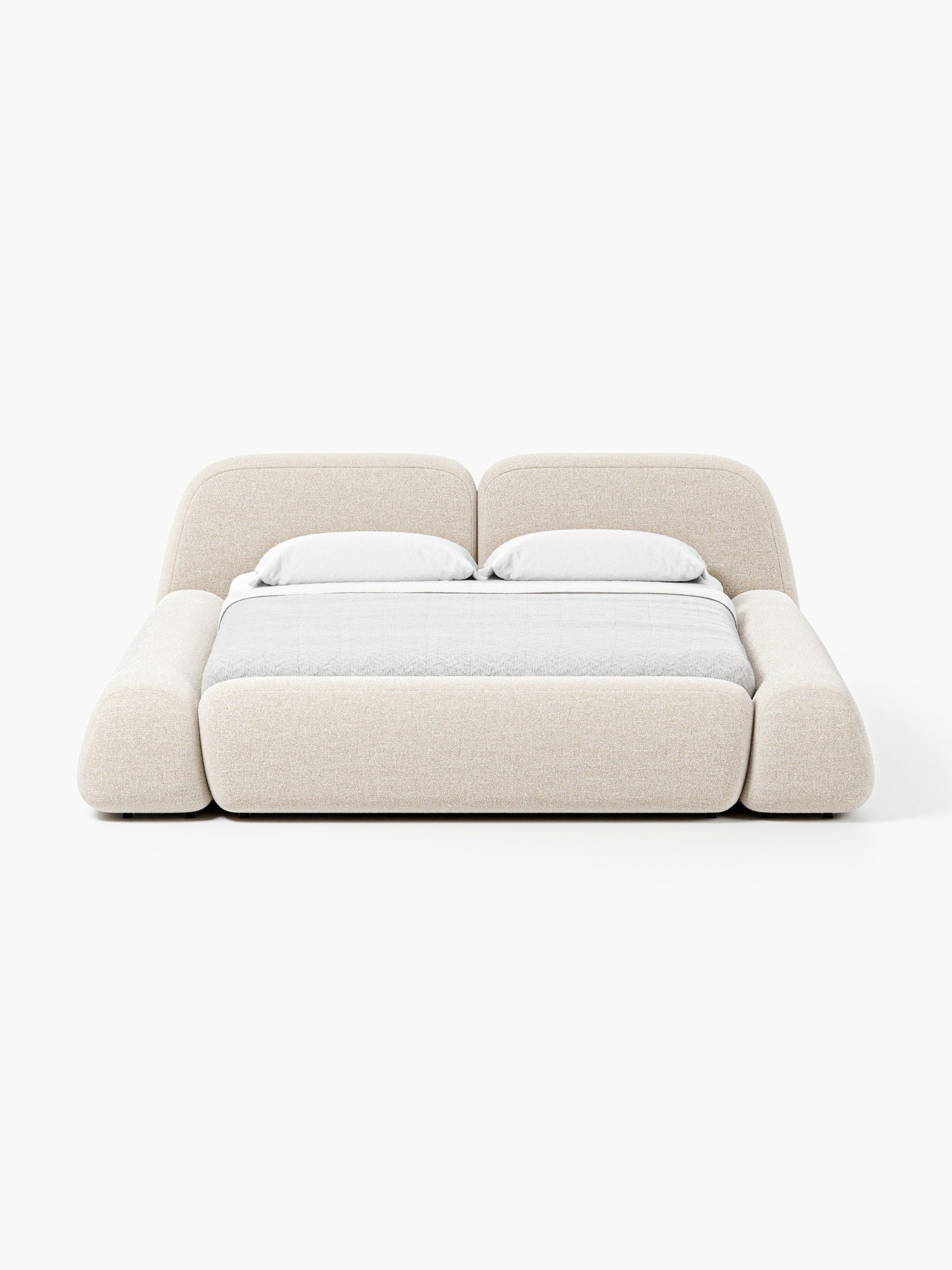 Wolprima Upholstered Bed in Bouclé
