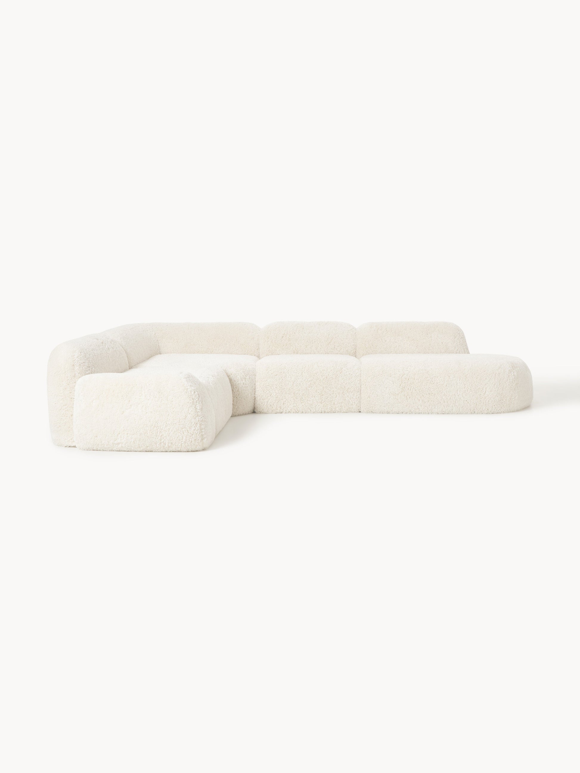 Wolprima XL Modular Teddy Corner Sofa with Chaise Longue