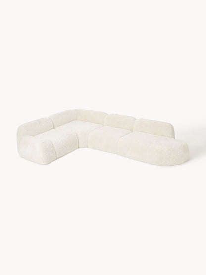 Wolprima XL Modular Teddy Corner Sofa with Chaise Longue